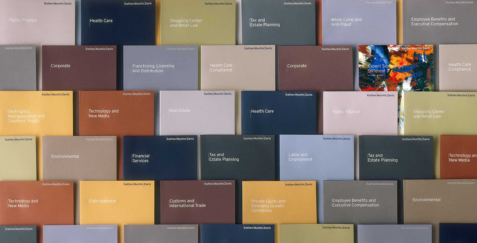 katten-m-zavis_practice-folders-recruiting-book.jpg Art Direction by: Bart Crosby, Crosby Associates